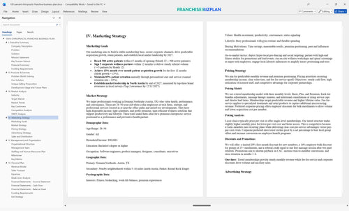 100 percent chiropractic franchise business plan 4