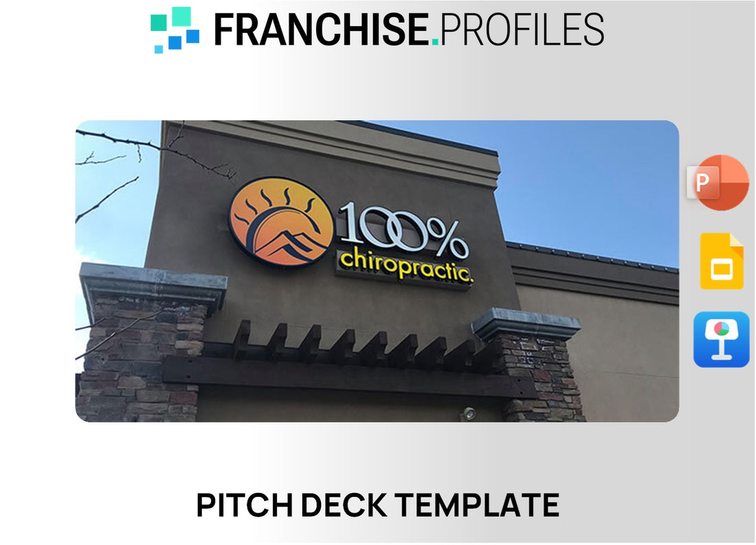 100% Chiropractic Franchise Pitch Deck Template