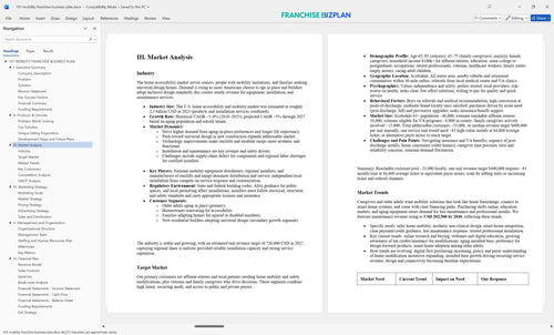 101 mobility franchise business plan 3