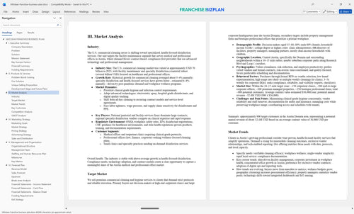360clean franchise business plan 3