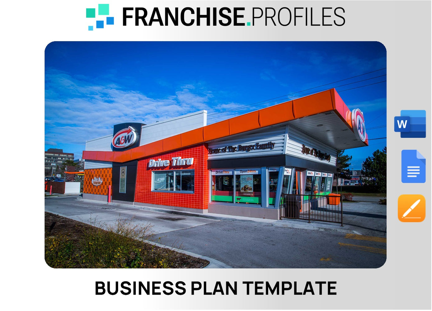 A&W Franchise Business Plan Template