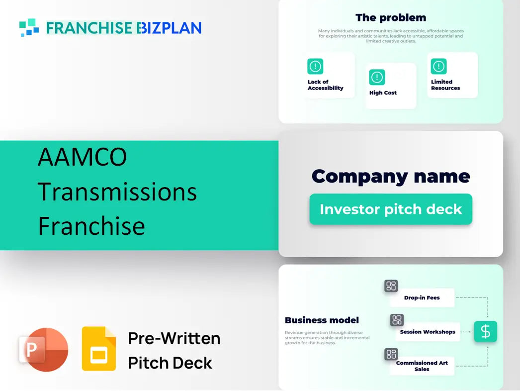 AAMCO Transmissions Franchise Investment Pitch Deck 2026