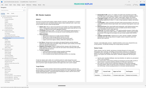 aarons franchise business plan 3