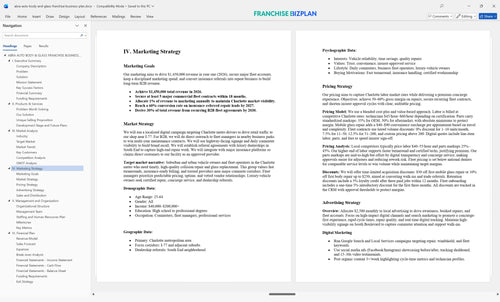 abra auto body and glass franchise business plan 4