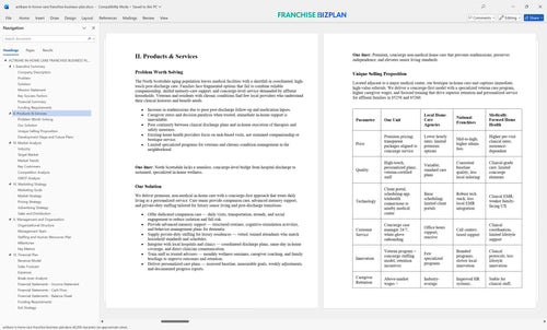 actikare in home care franchise business plan 2