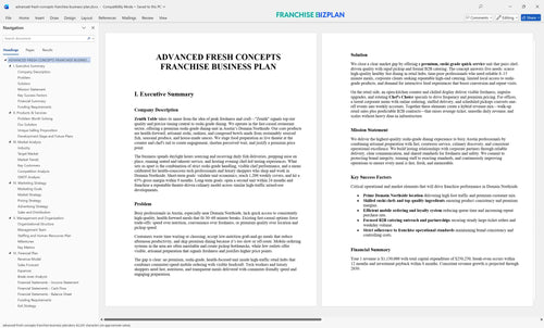 advanced fresh concepts franchise business plan 1