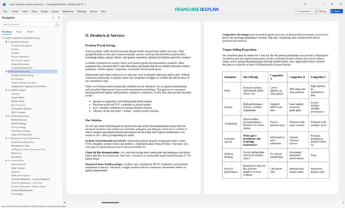 aerus franchise business plan 2