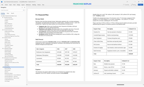 aerus franchise business plan 6