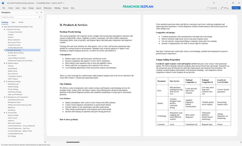 aire master franchise business plan 2