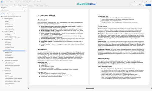all american franchise business plan 4