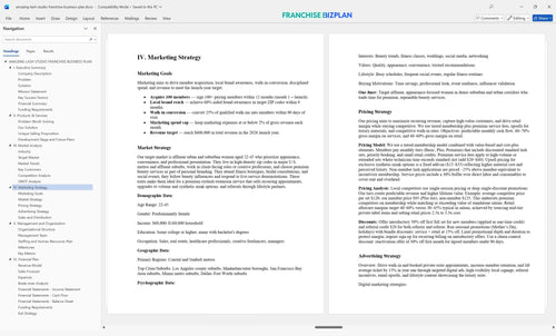 amazing lash studio franchise business plan 4