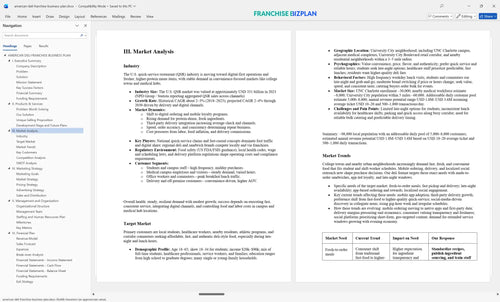 american deli franchise business plan 3