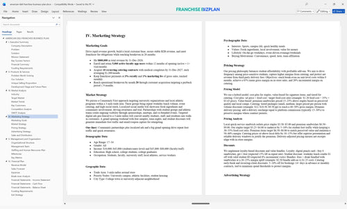 american deli franchise business plan 4