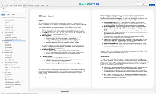 american leak detection franchise business plan 3