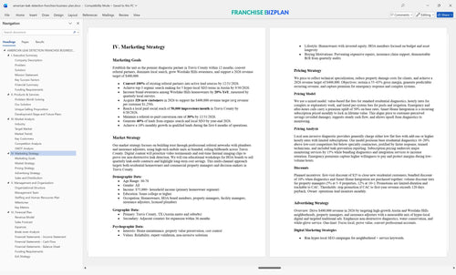 american leak detection franchise business plan 4