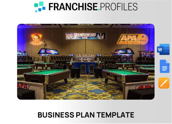 American Poolplayers Association Franchise Business Plan Template