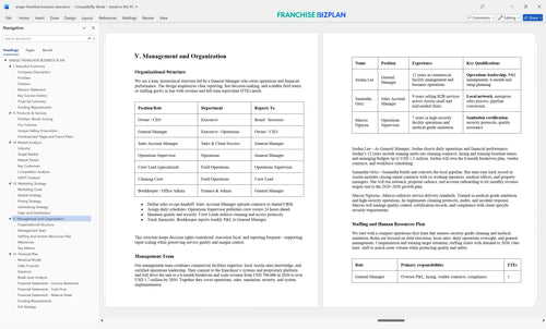 anago franchise business plan 5