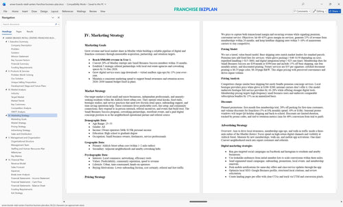 annex brands retail centers franchise business plan 4