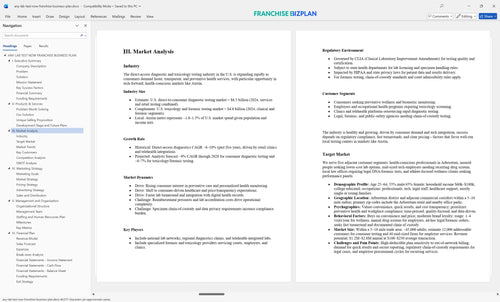 any lab test now franchise business plan 3
