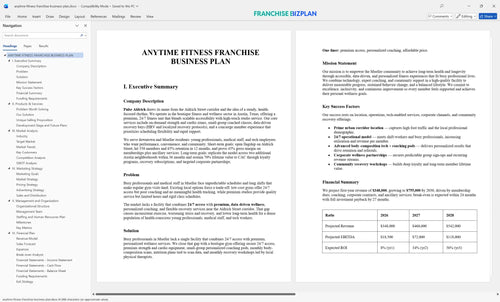anytime fitness franchise business plan 1