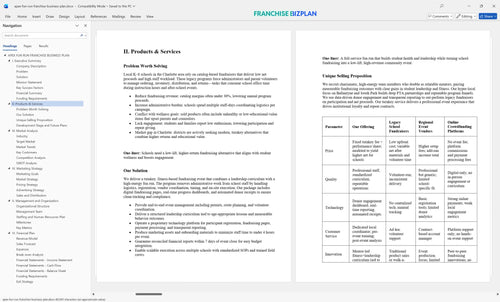 apex fun run franchise business plan 2