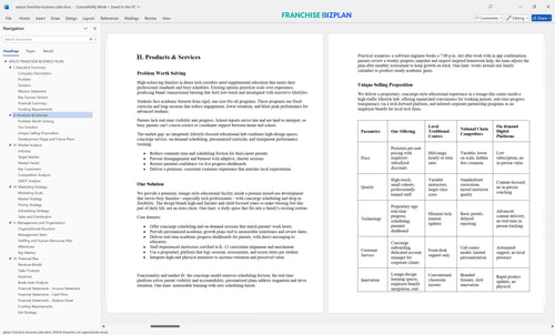 apluss franchise business plan 2