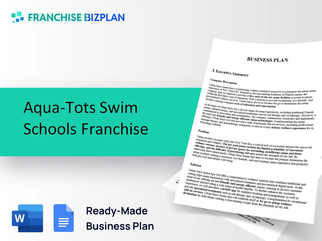 Aqua-Tots Swim Schools Franchise Business Plan 2026 Updated
