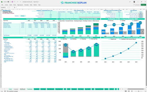 archadeck financial model dashboard bcf171de 0f61 45ed a218 28a010161167