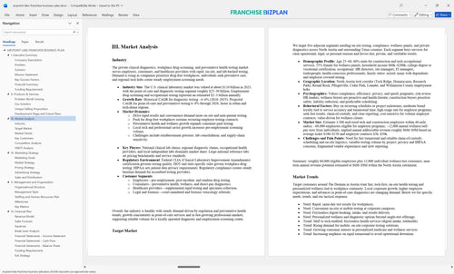 arcpoint labs franchise business plan 3