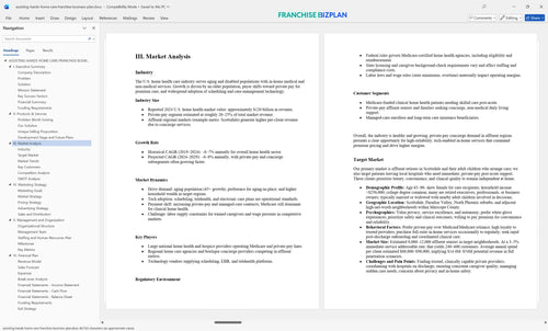 assisting hands home care franchise business plan 3