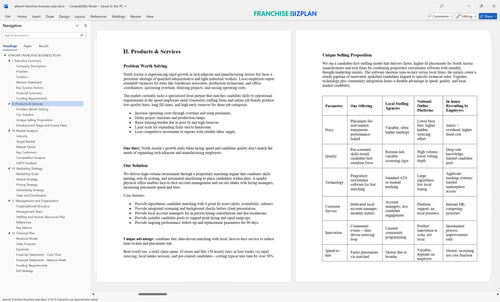 atwork franchise business plan 2