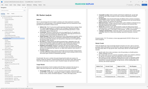 aussie pet mobile franchise business plan 3
