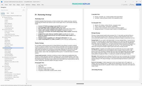 aussie pet mobile franchise business plan 4