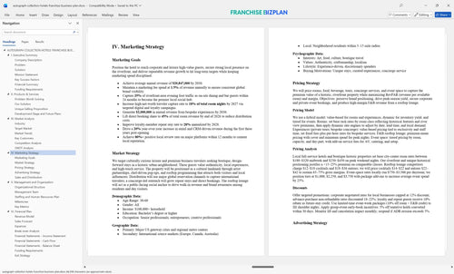 autograph collection hotels franchise business plan 4