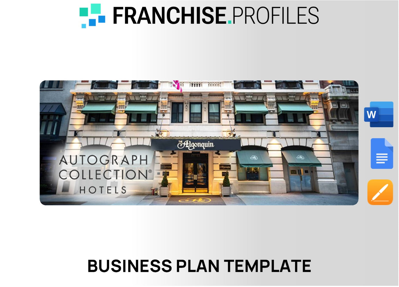 Autograph Collection Hotels Franchise Business Plan Template
