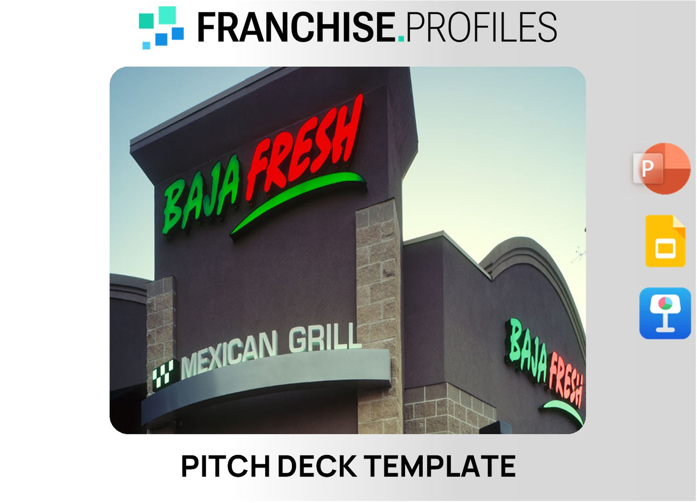 Baja Fresh Franchise Pitch Deck Template
