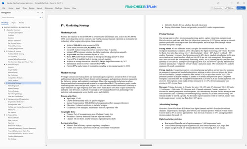 bandag franchise business plan 4