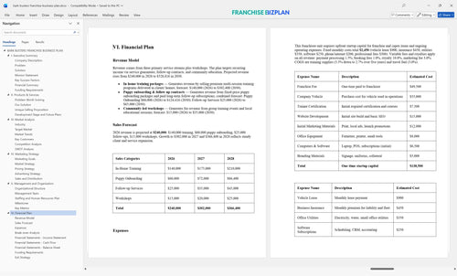 bark busters franchise business plan 6