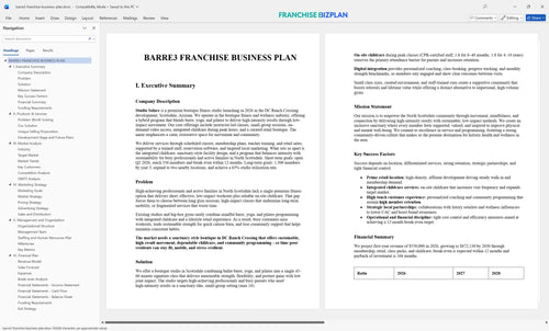 barre3 franchise business plan 1