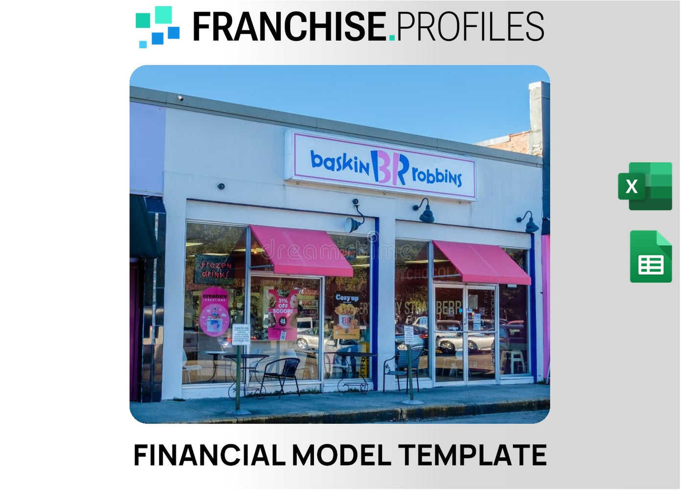 Baskin-Robbins Franchise Financial Model Template