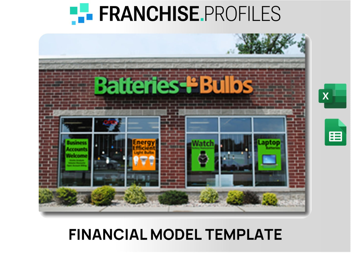 Batteries Plus Bulbs Franchise Financial Model Template