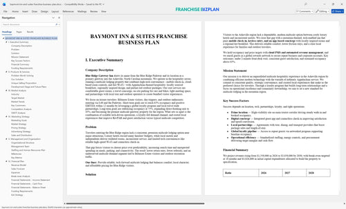 baymont inn and suites franchise business plan 1