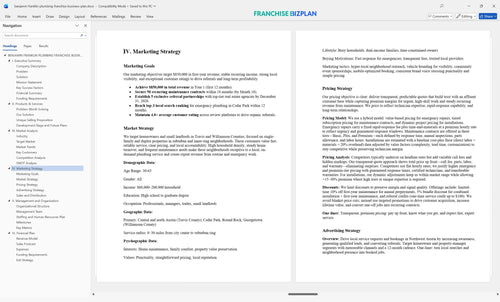 benjamin franklin plumbing franchise business plan 4