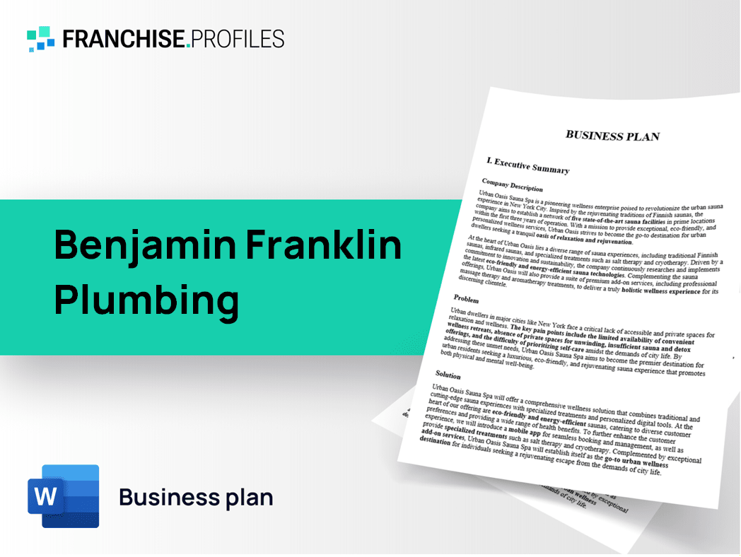 Benjamin Franklin Plumbing Franchise Business Plan Template