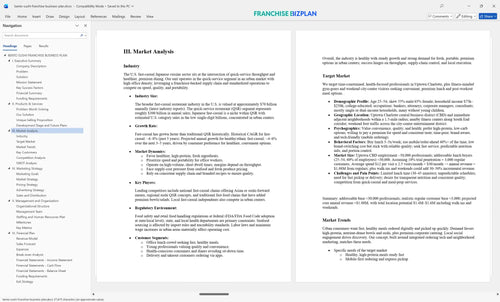 bento sushi franchise business plan 3