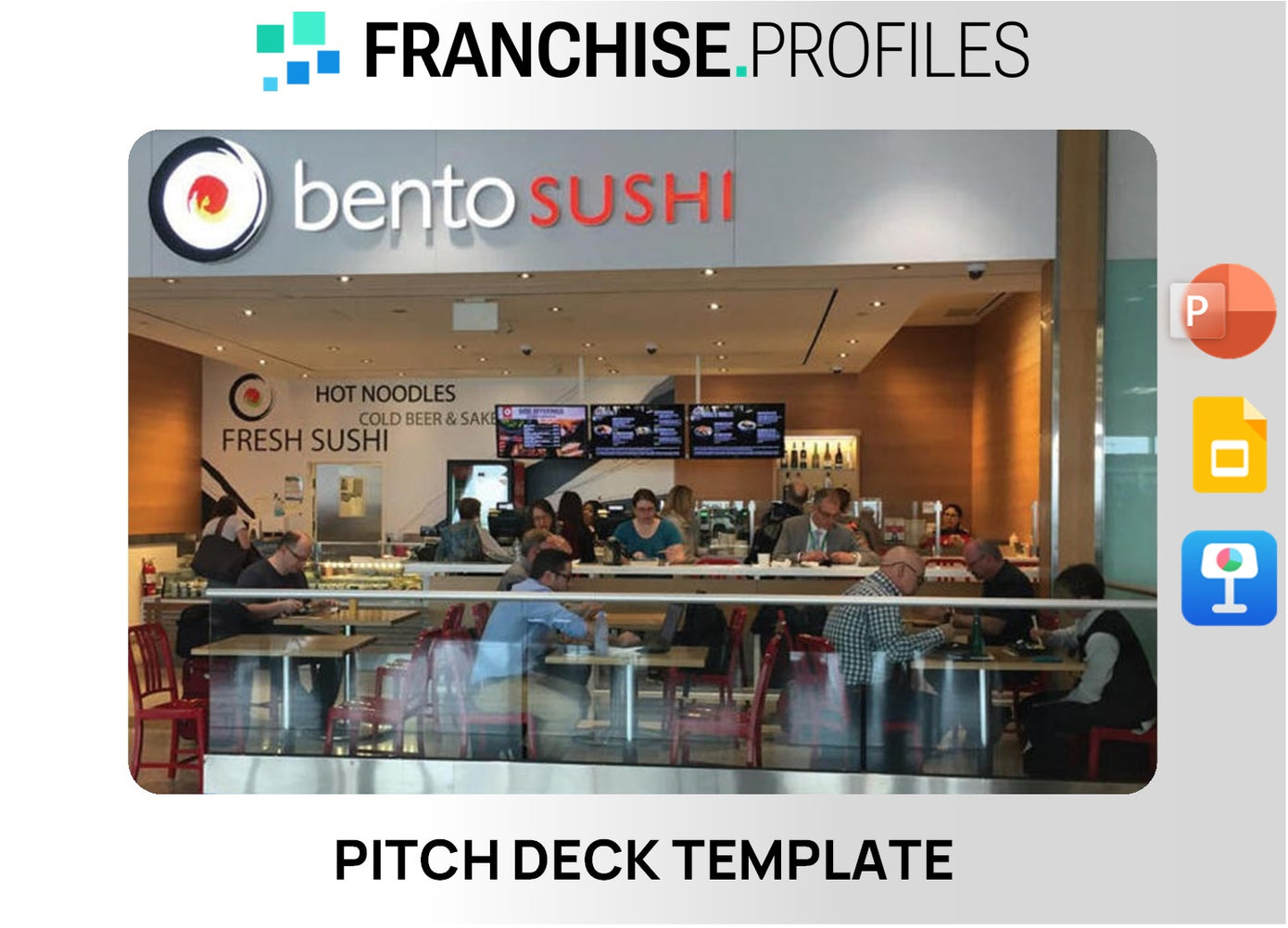 Bento Sushi Franchise Pitch Deck Template
