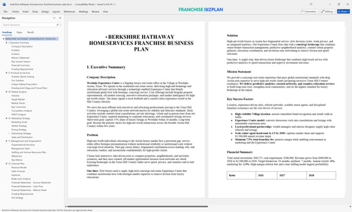 berkshire hathaway homeservices franchise business plan 1