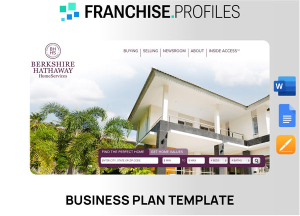 Berkshire Hathaway HomeServices Franchise Business Plan Template