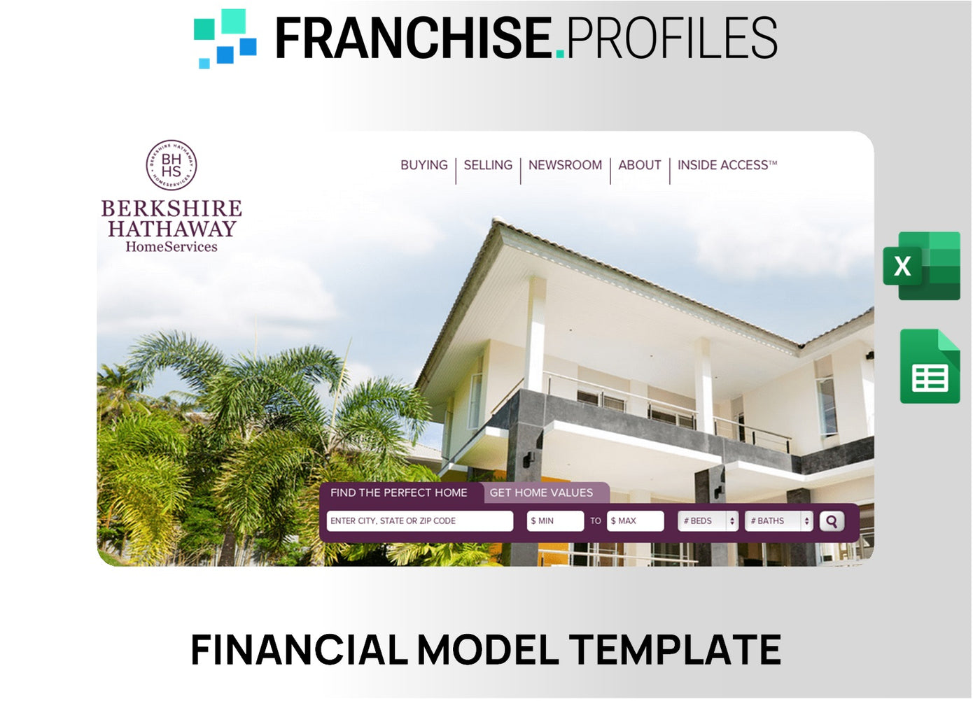 Berkshire Hathaway HomeServices Franchise Financial Model Template