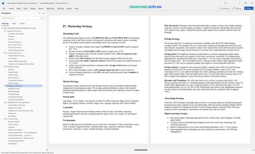 best western franchise business plan 4